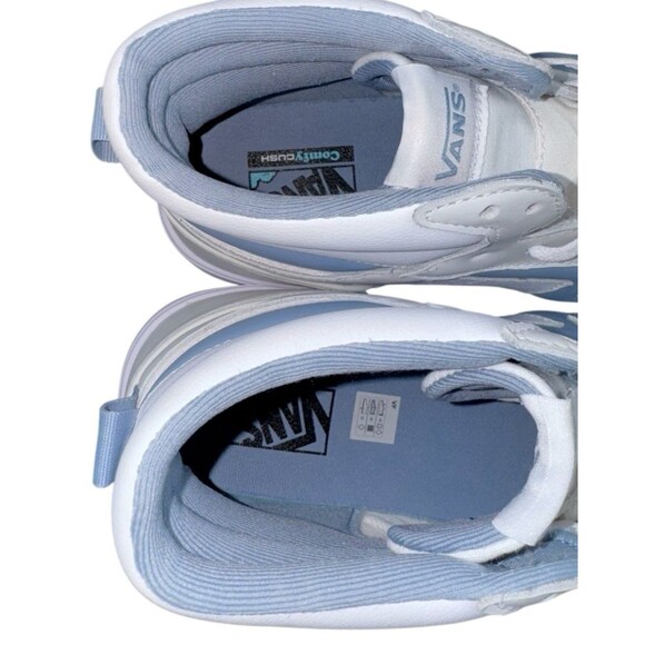 Vans Lowland Mid ComfyCush JMP Sneakers Mens  Size 13 Blue & White New - Picture 6 of 9